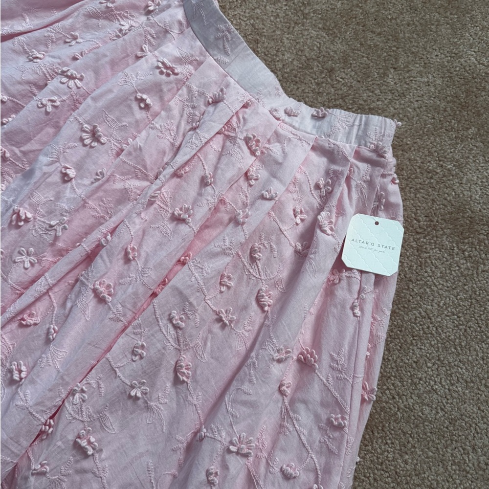 Altar'd State Stacey Embroidered Midi Skirt - Picture 3 of 8